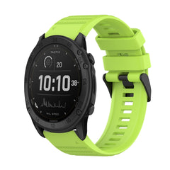 26mm Horizontal Texture Silicone Watch Band with Removal Tool, For Garmin Fenix 7X, For Garmin Fenix 7X Solar, For Garmin Tactix Delta
