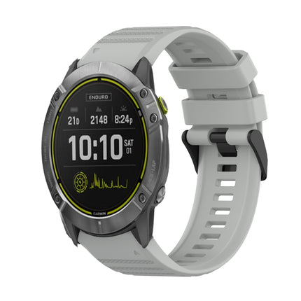 26mm Horizontal Texture Silicone Watch Band with Removal Tool, For Garmin Enduro, For Garmin Fenix 6X, For Garmin Fenix 6X Pro