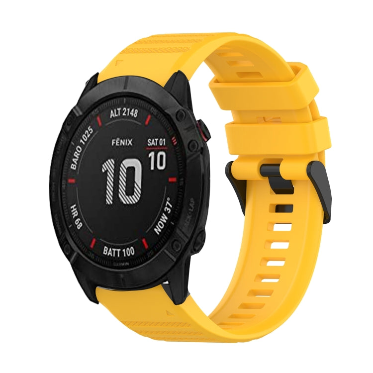 26mm Horizontal Texture Silicone Watch Band with Removal Tool, For Garmin Enduro, For Garmin Fenix 6X, For Garmin Fenix 6X Pro