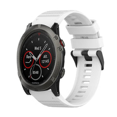 26mm Horizontal Texture Silicone Watch Band with Removal Tool, For Garmin Fenix 6X Sapphire, For Garmin Fenix 5X Sapphire, For Garmin Fenix 5X Plus