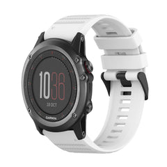 26mm Horizontal Texture Silicone Watch Band with Removal Tool, For Garmin Fenix 3, For Garmin Fenix 3 HR, For Garmin Fenix 3 Sapphire