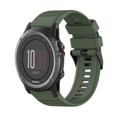 26mm Horizontal Texture Silicone Watch Band with Removal Tool, For Garmin Fenix 3, For Garmin Fenix 3 HR, For Garmin Fenix 3 Sapphire