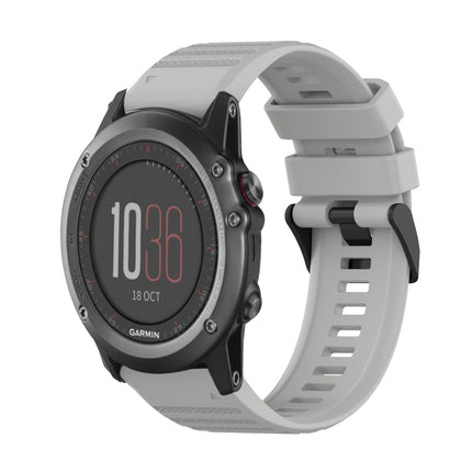 26mm Horizontal Texture Silicone Watch Band with Removal Tool, For Garmin Fenix 3, For Garmin Fenix 3 HR, For Garmin Fenix 3 Sapphire