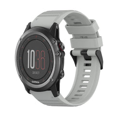 26mm Horizontal Texture Silicone Watch Band with Removal Tool, For Garmin Fenix 3, For Garmin Fenix 3 HR, For Garmin Fenix 3 Sapphire