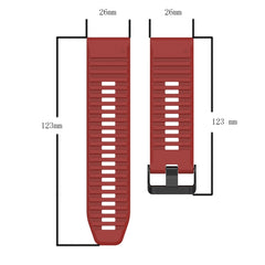 26mm Horizontal Texture Silicone Watch Band with Removal Tool, For Garmin Fenix 3, For Garmin Fenix 3 HR, For Garmin Fenix 3 Sapphire