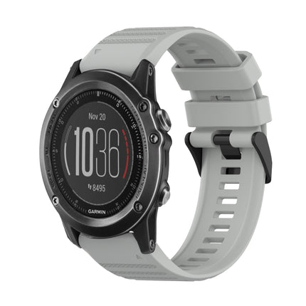 26mm Horizontal Texture Silicone Watch Band with Removal Tool, For Garmin Fenix 3, For Garmin Fenix 3 HR, For Garmin Fenix 3 Sapphire