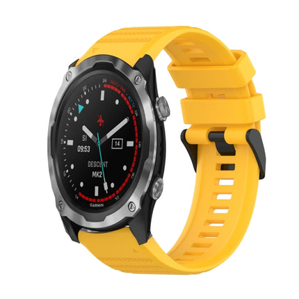 26mm Horizontal Texture Silicone Watch Band with Removal Tool, For Garmin Descent MK 2, For Garmin Descent MK 2i