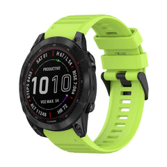22mm Horizontal Texture Silicone Watch Band with Removal Tool, For Garmin Fenix 7, For Garmin Fenix 7 Solar, For Garmin Fenix 7 Sapphire Solar