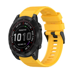 22mm Horizontal Texture Silicone Watch Band with Removal Tool, For Garmin Fenix 7, For Garmin Fenix 7 Solar, For Garmin Fenix 7 Sapphire Solar