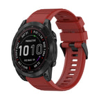 For Garmin Fenix 7 Sapphire Solar / Red