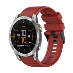 22mm Horizontal Texture Silicone Watch Band with Removal Tool, For Garmin Epix Gen 2, For Garmin Approach S62, For Garmin Fenix 6 GPS