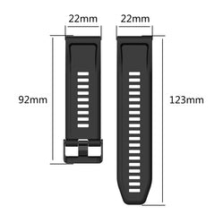 22mm Horizontal Texture Silicone Watch Band with Removal Tool, For Garmin Epix Gen 2, For Garmin Approach S62, For Garmin Fenix 6 GPS
