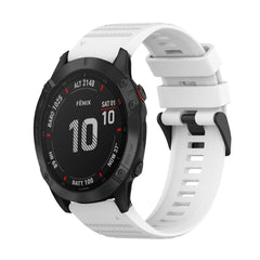 22mm Horizontal Texture Silicone Watch Band with Removal Tool, For Garmin Epix Gen 2, For Garmin Approach S62, For Garmin Fenix 6 GPS