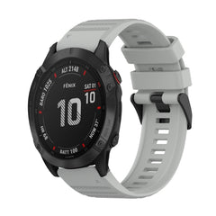 22mm Horizontal Texture Silicone Watch Band with Removal Tool, For Garmin Epix Gen 2, For Garmin Approach S62, For Garmin Fenix 6 GPS
