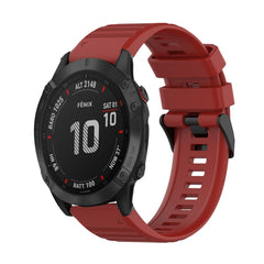 22mm Horizontal Texture Silicone Watch Band with Removal Tool, For Garmin Epix Gen 2, For Garmin Approach S62, For Garmin Fenix 6 GPS