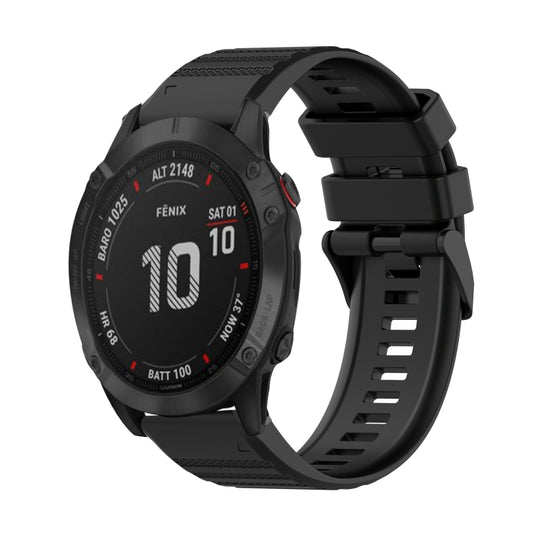 22mm Horizontal Texture Silicone Watch Band with Removal Tool, For Garmin Fenix 6 Pro GPS, For Garmin Fenix 6 Sapphire GPS, For Garmin Fenix 5