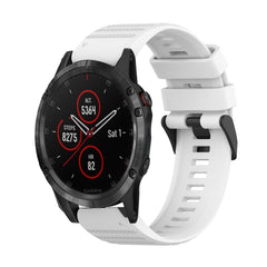 22mm Horizontal Texture Silicone Watch Band with Removal Tool, For Garmin Fenix 5 Plus, For Garmin Quatix 5, For Garmin Quatix 5 Sapphire
