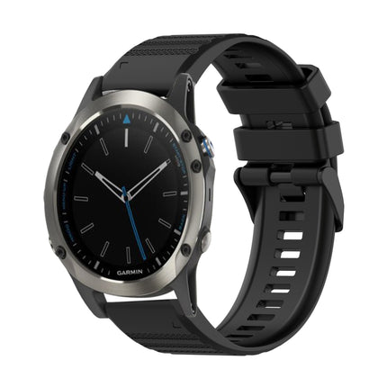 22mm Horizontal Texture Silicone Watch Band with Removal Tool, For Garmin Fenix 5 Plus, For Garmin Quatix 5, For Garmin Quatix 5 Sapphire