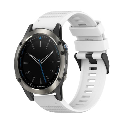 22mm Horizontal Texture Silicone Watch Band with Removal Tool, For Garmin Fenix 5 Plus, For Garmin Quatix 5, For Garmin Quatix 5 Sapphire