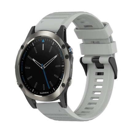 22mm Horizontal Texture Silicone Watch Band with Removal Tool, For Garmin Fenix 5 Plus, For Garmin Quatix 5, For Garmin Quatix 5 Sapphire