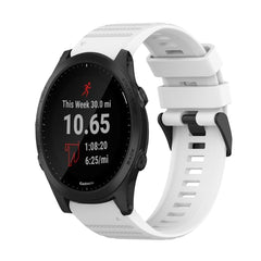 22mm Horizontal Texture Silicone Watch Band with Removal Tool, For Garmin Forerunner 955, For Garmin Forerunner 945, For Garmin Forerunner 935