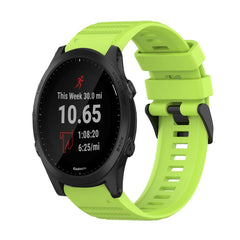 22mm Horizontal Texture Silicone Watch Band with Removal Tool, For Garmin Forerunner 955, For Garmin Forerunner 945, For Garmin Forerunner 935