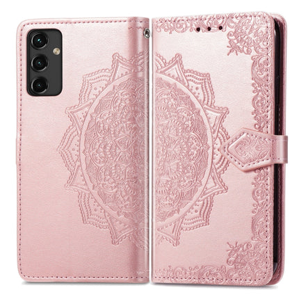 For Samsung Galaxy A14 5G Mandala Flower Embossed Leather Phone Case