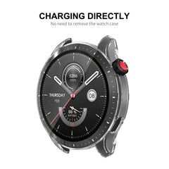 For Amazfit GTR 4 ENKAY Hat-Prince Transparent TPU Case with Screen Film