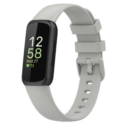 For Fitbit Inspire 3 Solid Color Silicone Watch Band, L, S