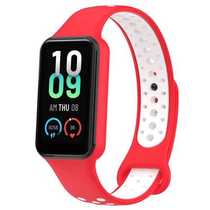 Loop Two-Color Breathable Silicone Watch Band, For Amazfit Band 7