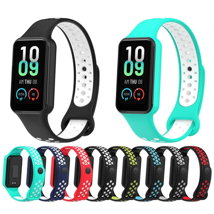 Loop Two-Color Breathable Silicone Watch Band, For Amazfit Band 7