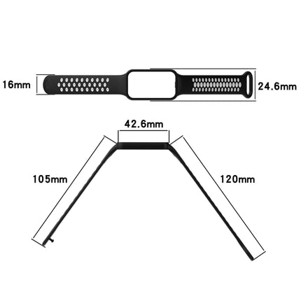 Loop Two-Color Breathable Silicone Watch Band, For Amazfit Band 7