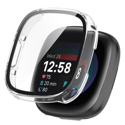 PC+ Toughened Film Integrated Protective Case, For Fitbit Versa 4, For  Fitbit Sense 2