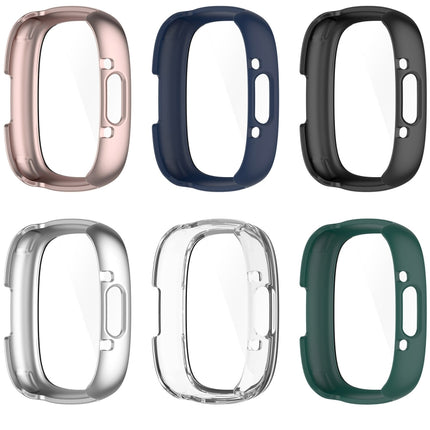PC+ Toughened Film Integrated Protective Case, For Fitbit Versa 4, For  Fitbit Sense 2