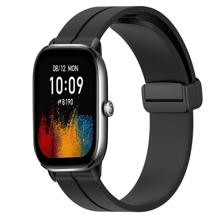 20mm Solid Color Magnetic Clasp Silicone Watch Band, For Amazfit GTS 4, For Amazfit GTS 3