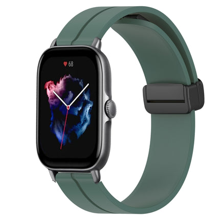 20mm Solid Color Magnetic Clasp Silicone Watch Band, For Amazfit GTS 4, For Amazfit GTS 3