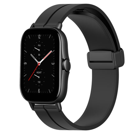 20mm Solid Color Magnetic Clasp Silicone Watch Band, For Amazfit GTS 2E, For Amazfit GTS 2 Mini