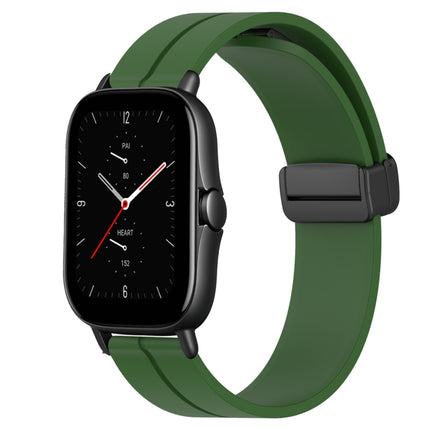 20mm Solid Color Magnetic Clasp Silicone Watch Band, For Amazfit GTS 2, For Amazfit GTS