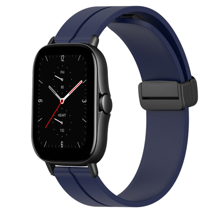 20mm Solid Color Magnetic Clasp Silicone Watch Band, For Amazfit GTS 2, For Amazfit GTS