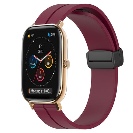 20mm Solid Color Magnetic Clasp Silicone Watch Band, For Amazfit GTS 2, For Amazfit GTS