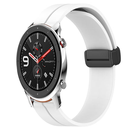 20mm Solid Color Magnetic Clasp Silicone Watch Band, For Amazfit GTR 42mm, For Amazfit Pop Pro