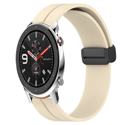 20mm Solid Color Magnetic Clasp Silicone Watch Band, For Amazfit GTR 42mm, For Amazfit Pop Pro