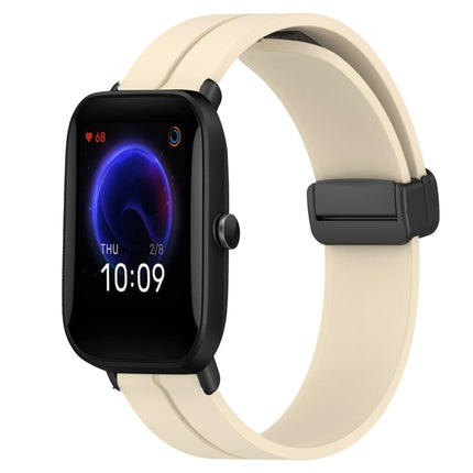 20mm Solid Color Magnetic Clasp Silicone Watch Band, For Amazfit GTR 42mm, For Amazfit Pop Pro