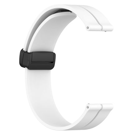20mm Solid Color Magnetic Clasp Silicone Watch Band, For Amazfit Pop