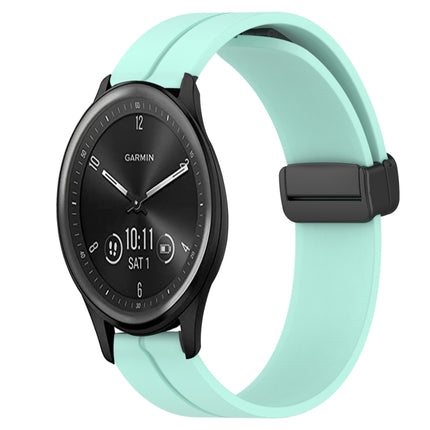 20mm Solid Color Magnetic Clasp Silicone Watch Band, For Garmin Vivomove Sport, For Garmin Venu 2 Plus