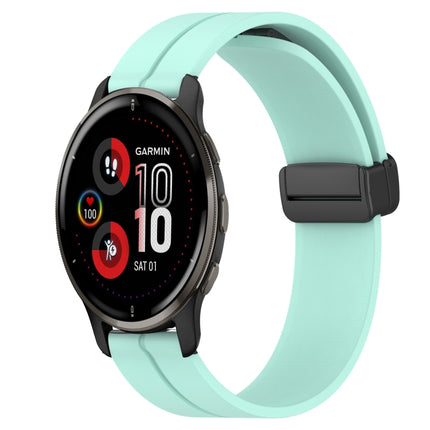 20mm Solid Color Magnetic Clasp Silicone Watch Band, For Garmin Vivomove Sport, For Garmin Venu 2 Plus