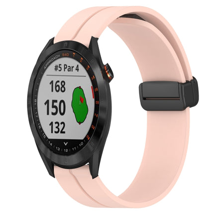 20mm Solid Color Magnetic Clasp Silicone Watch Band, For Garmin Approach S40, For Garmin Forerunner 158