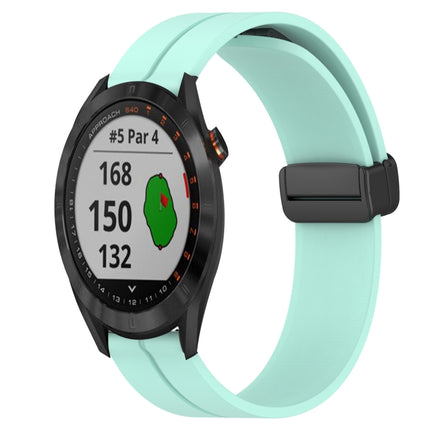 20mm Solid Color Magnetic Clasp Silicone Watch Band, For Garmin Approach S40, For Garmin Forerunner 158