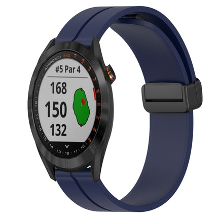 20mm Solid Color Magnetic Clasp Silicone Watch Band, For Garmin Approach S40, For Garmin Forerunner 158