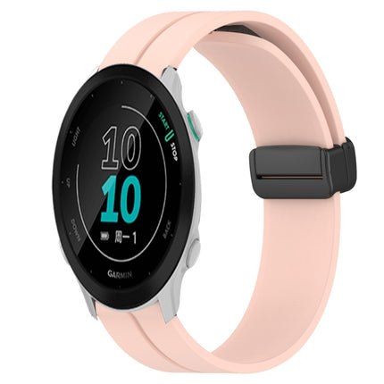 20mm Solid Color Magnetic Clasp Silicone Watch Band, For Garmin Approach S40, For Garmin Forerunner 158